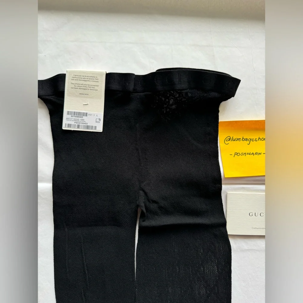 Authentic Gucci Supremelis Interlocking GG Logo Tights - Picture 9 of 16